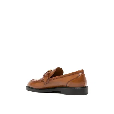 Chloé Chloe Marcie Leather Loafers Women In Brown