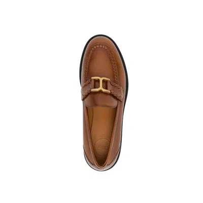 Chloé Chloe Marcie Leather Loafers Women In Brown