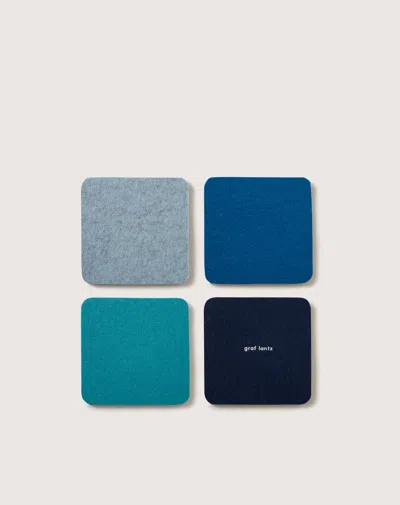 Graf & Lantz Bierfilzl Merino Wool Square Coaster Multi 4 Pack