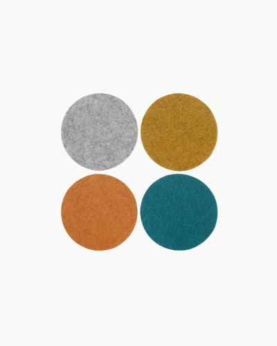 Graf & Lantz Bierfilzl Merino Wool Round Coaster Multi 4 Pack—final Sale