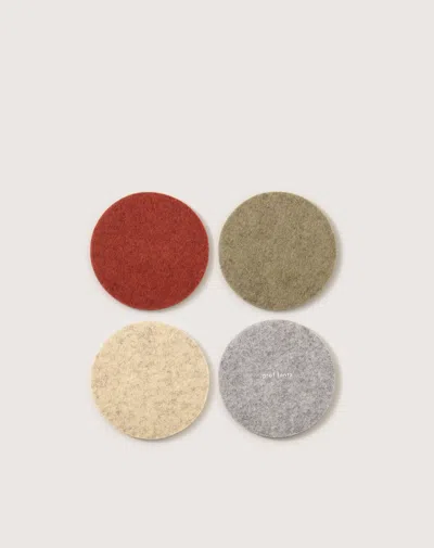 Graf & Lantz Bierfilzl Merino Wool Round Coaster Multi 4 Pack