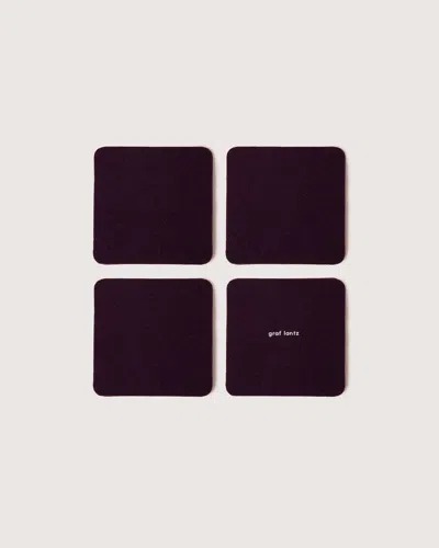 Graf & Lantz Bierfilzl Merino Wool Square Coaster Solid 4 Pack