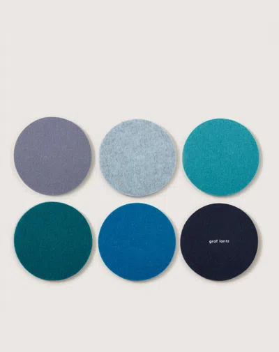 Graf & Lantz Bierfilzl Merino Wool Round Coaster Multi 6 Pack