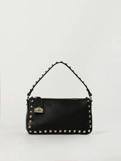 Valentino Small Rockstud Shoulder Bag In Grained Calfskin