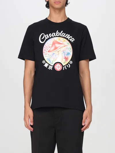 Casablanca Mushroom Emblem T-shirt In Black