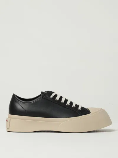 Marni Black Nappa Leather Pablo Lace-up Sneakers