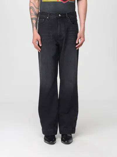 Amiri Straight Trousers With Five Pockets And Belt Loops In Black