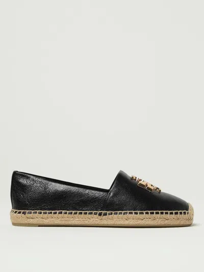 Tory Burch Black Leather Espadrillas