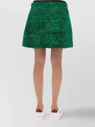 Moncler Genius Print Skirt 1 Moncler Jw Anderson In Green