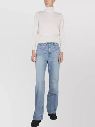 Ballantyne Slim Fit Cashmere Turtleneck Knitwear In White