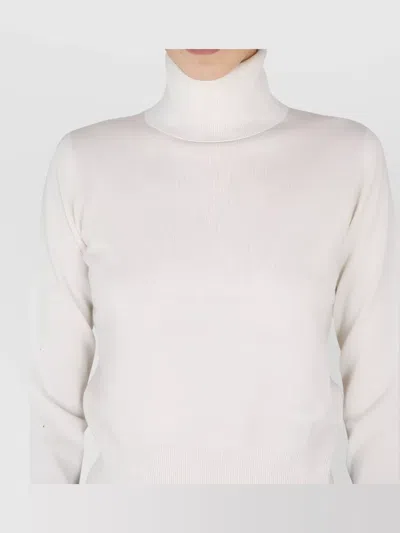 Ballantyne Slim Fit Cashmere Turtleneck Knitwear In White