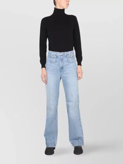 Ballantyne Cross-neck Ribbed Turtleneck Shirt In Black