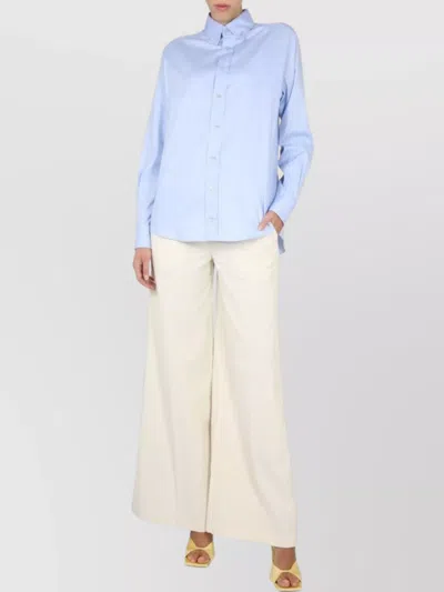 Ballantyne Blue Regular Solid Shirt In Blue