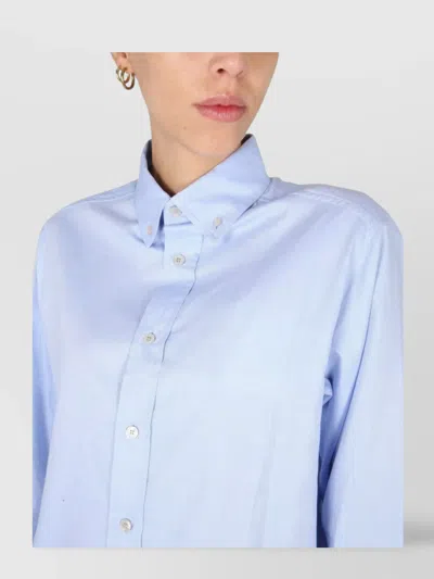 Ballantyne Blue Regular Solid Shirt In Blue