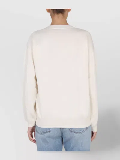 Ballantyne Embroidered Logo Knitwear Shirt In White