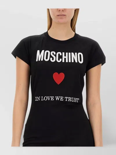 Moschino Black Cotton Jersey Dress