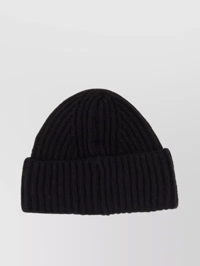 Baracuta Logo Patch Beanie Hat With Folded Cuff