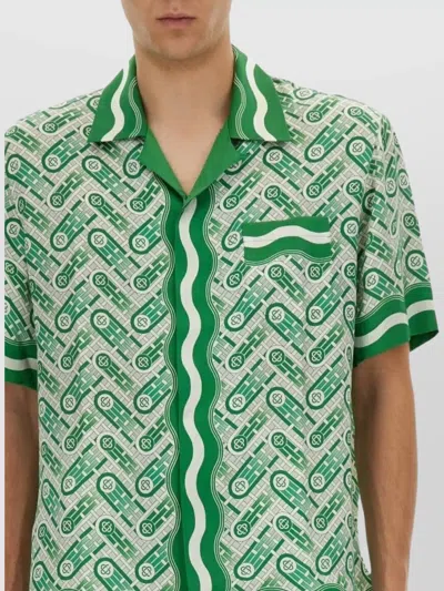 Casablanca Short-sleeved Shirt In Green