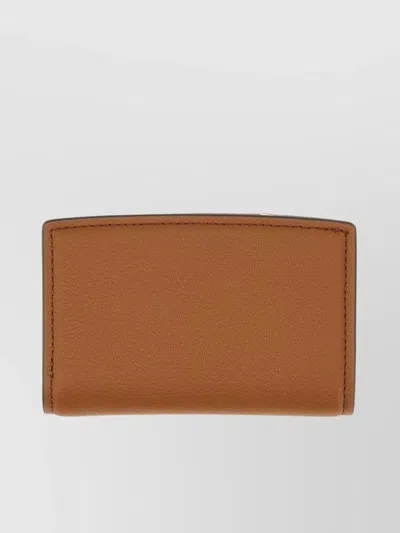 Michael Kors Bryant Logo Snap Button Wallet In Brown