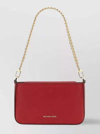 Michael Kors Bryant Small Convertible Clutch Bag In Red