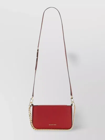 Michael Kors Bryant Small Convertible Clutch Bag In Red