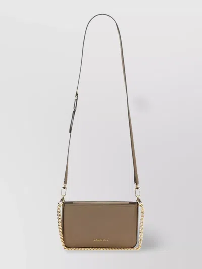 Michael Kors Bryant Small Convertible Clutch Bag In Brown