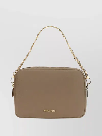 Michael Kors "bryant" Cross-body Bag With Adjustable Strap And Chain Handle
