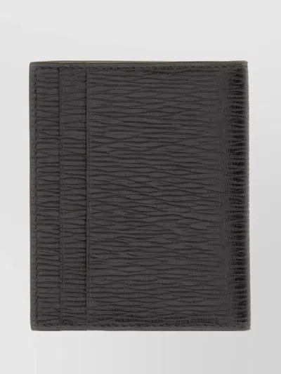 Ferragamo Gancini Credit Card Holder In Black