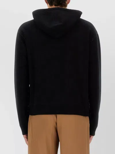 Valentino Garavani Hoodie With Logo Print In Black