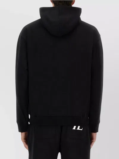 Helmut Lang Sweatshirt With Embossed Logo In Black