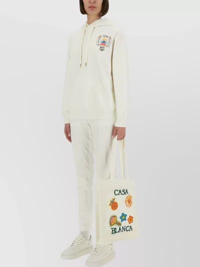 Casablanca "casaway Mountain" Sweatshirt In Neutral