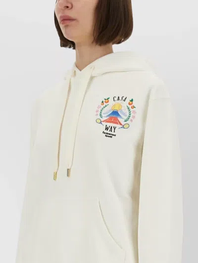 Casablanca "casaway Mountain" Sweatshirt In Neutral