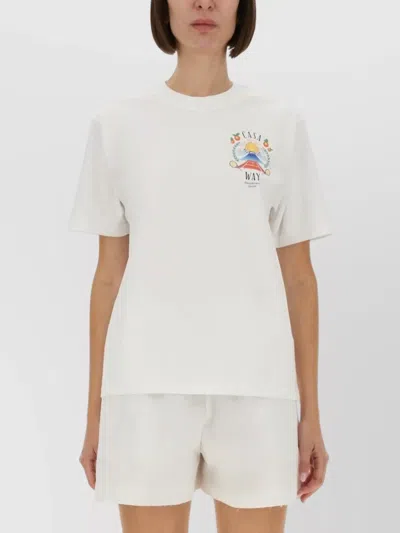 Casablanca Regular Fit T-shirt In White