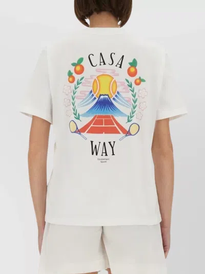 Casablanca Regular Fit T-shirt In White