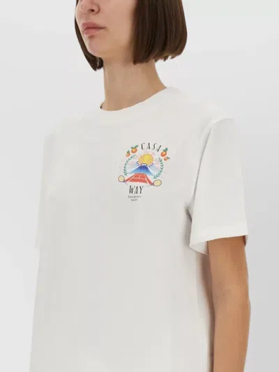 Casablanca Regular Fit T-shirt In White