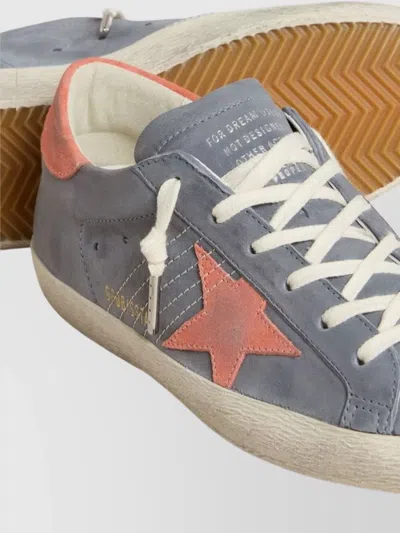 Golden Goose Super Star Nabuk Upper Toe And Tong In Multi