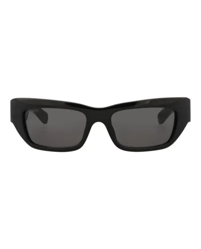 Pre-owned Gucci Cat Eyeframe Recycled Acetate Sunglasses In Black Black Grey (gg1296s/30013841/001)