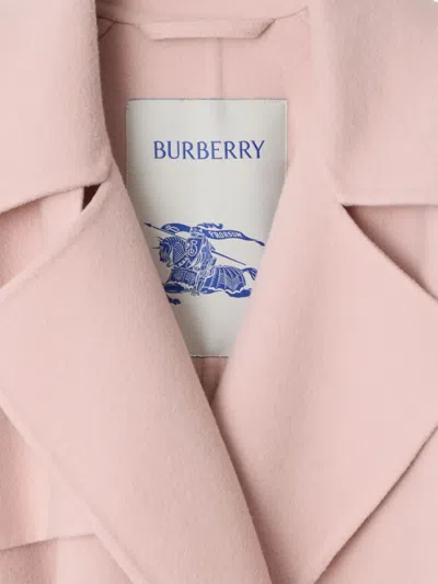 Burberry Cashmere Wrap Coat In Pink