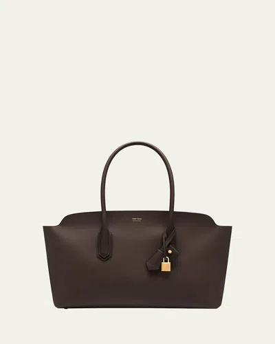 Tom Ford Alexander Large Shoulder Bag In Natural Grain Leather