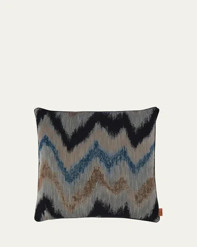 Missoni Ikat Chevron Decorative Pillow, 18" Square In Multi