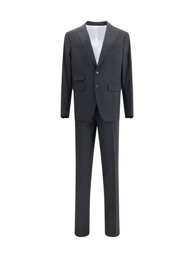 Dsquared2 Black Fleece Wool Two-piece Suit