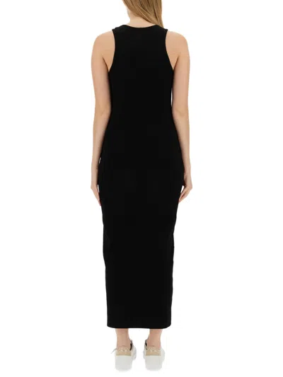 Givenchy 4g Plaque Cotton Long Dress In Black