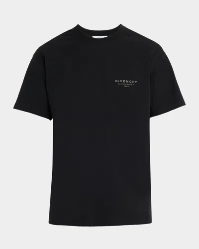 Givenchy Cotton T-shirt With Stamp Print Clothing In Black