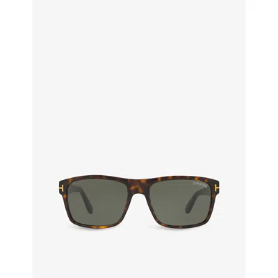 Tom Ford Womens Brown Ft0678 Irregular-frame Acetate Sunglasses