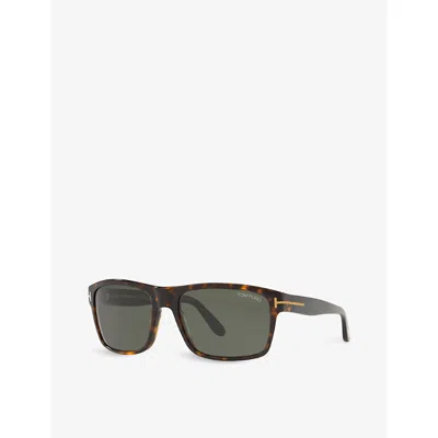 Tom Ford Womens Brown Ft0678 Irregular-frame Acetate Sunglasses