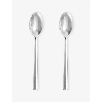 Wedgwood Lunar Stainless-steel Teaspoons Set Of Two In Metallic