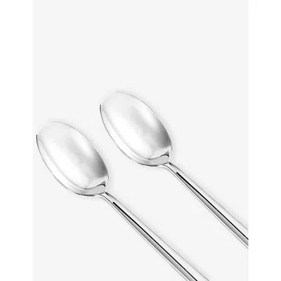 Wedgwood Lunar Stainless-steel Teaspoons Set Of Two In Metallic