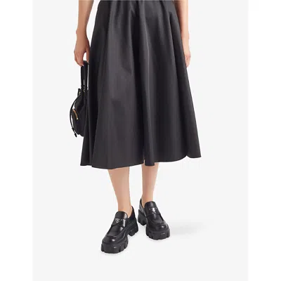 Prada Black Monolith 65mm Chunky Loafers