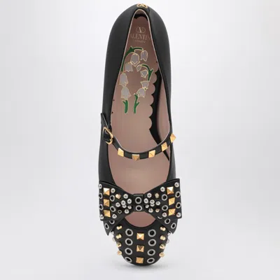 Valentino Garavani Ballerina Mary-jane Bowow With Studs In Multi