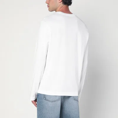 Ami Alexandre Mattiussi Ami Paris White Ami De Coeur T-shirt In White